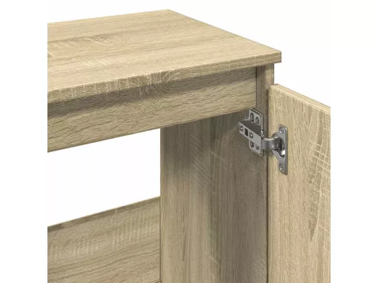 Armoire salle de bain chêne sonoma 65x33x60 cm
