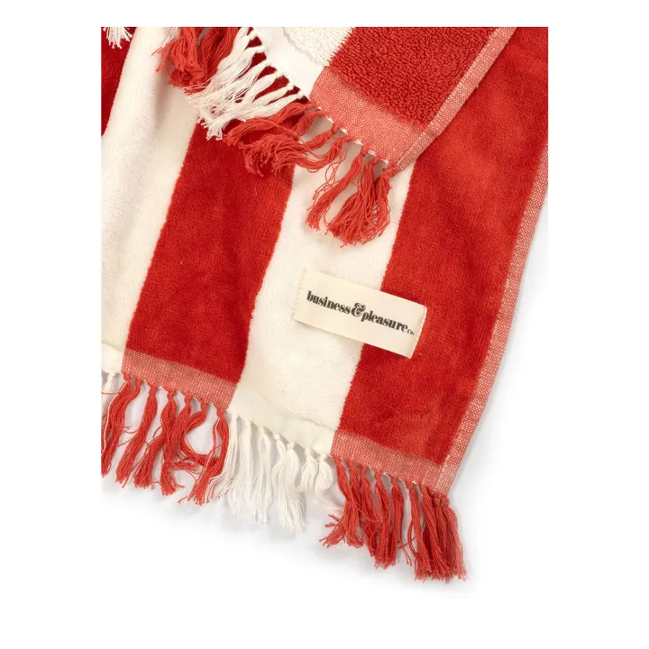 Business & Pleasure Co. Serviette de plage Holiday | Rouge