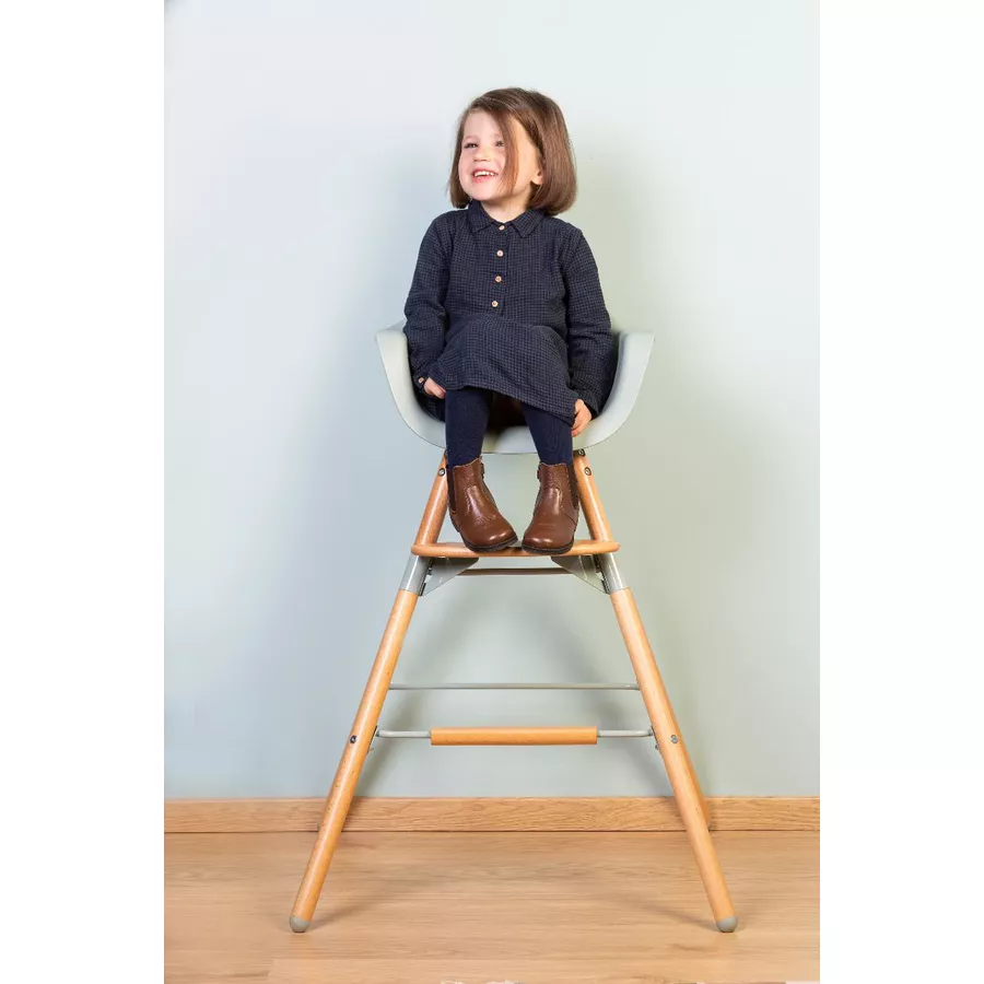 CHILDHOME Hochstuhl Evolu 2 natur  mint 2 in 1 + Ring