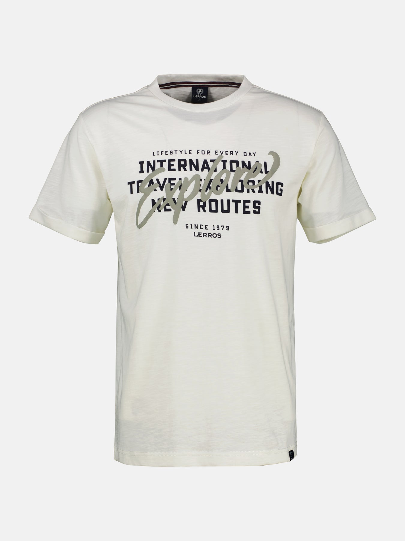 T-Shirt mit Brustprint in Übergrößen