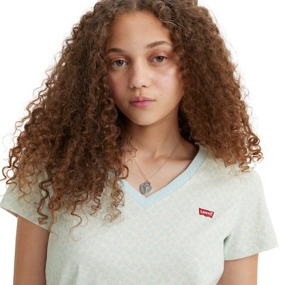 Tee-shirt à manches courtes femme Perfect Vneck 0062 Aria Floral Omph LEVIS