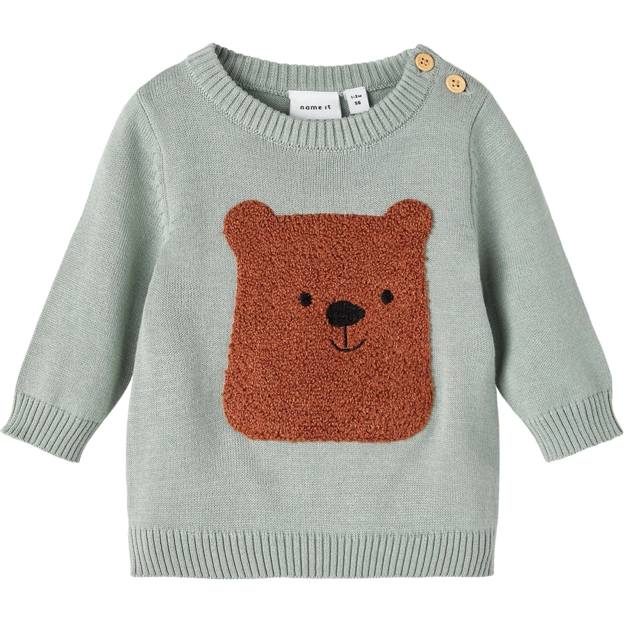 name it Strickpullover Nbmorane Iceberg Green