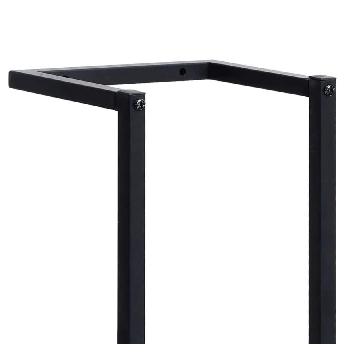 Helloshop26 Porte-serviette mural fer noir 95 cm