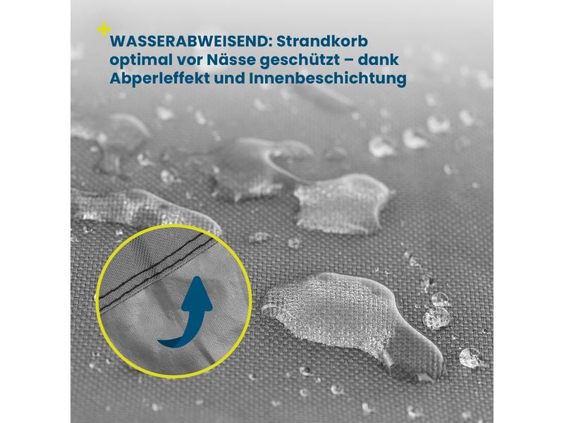 Hoberg Strandkorbabdeckung gross, 140 x 100 x 165 cm, grau Abdeckhaube, Strandkorb