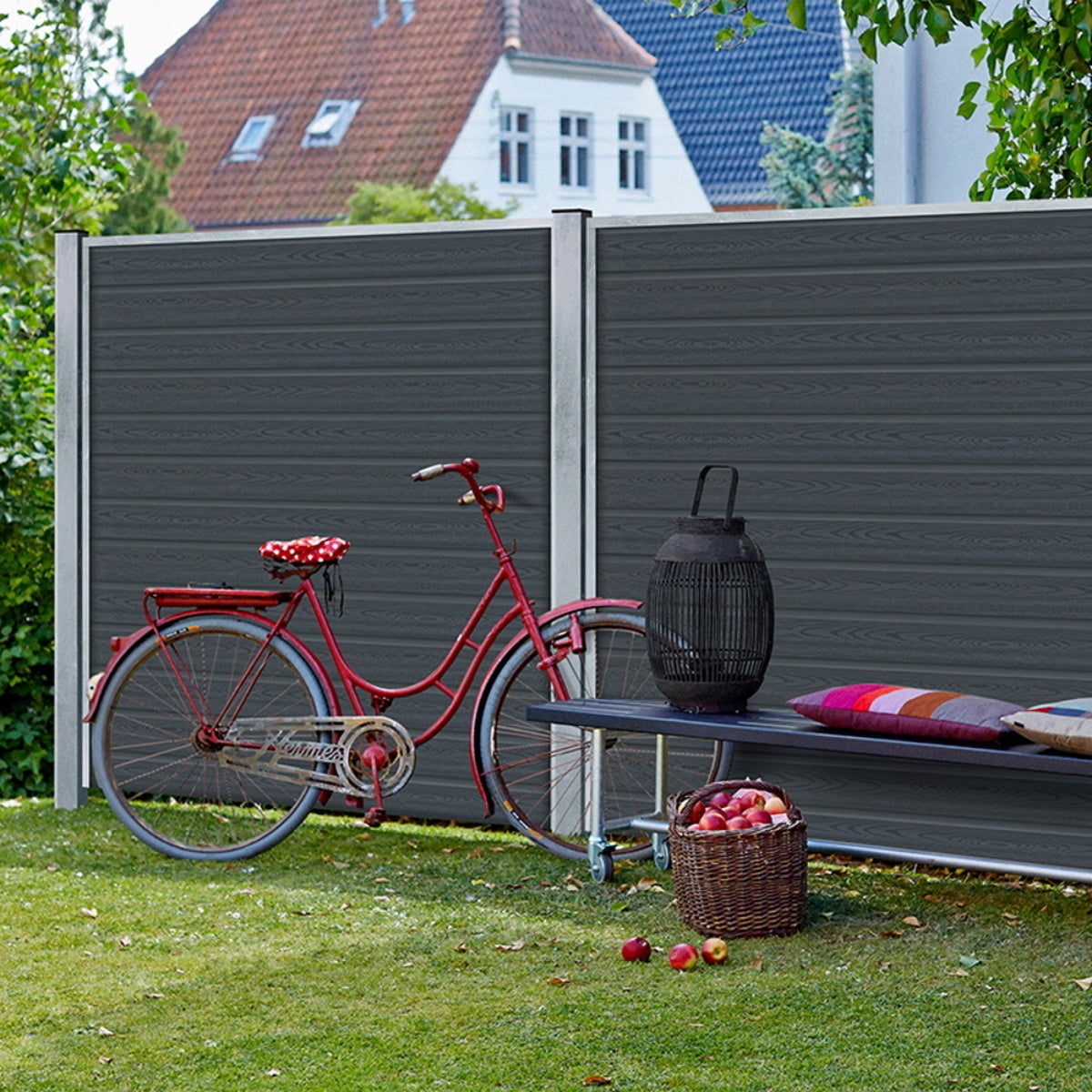Gegalvaniseerde stalen paal, vierkant 8x8x186cm - voor betonnering in