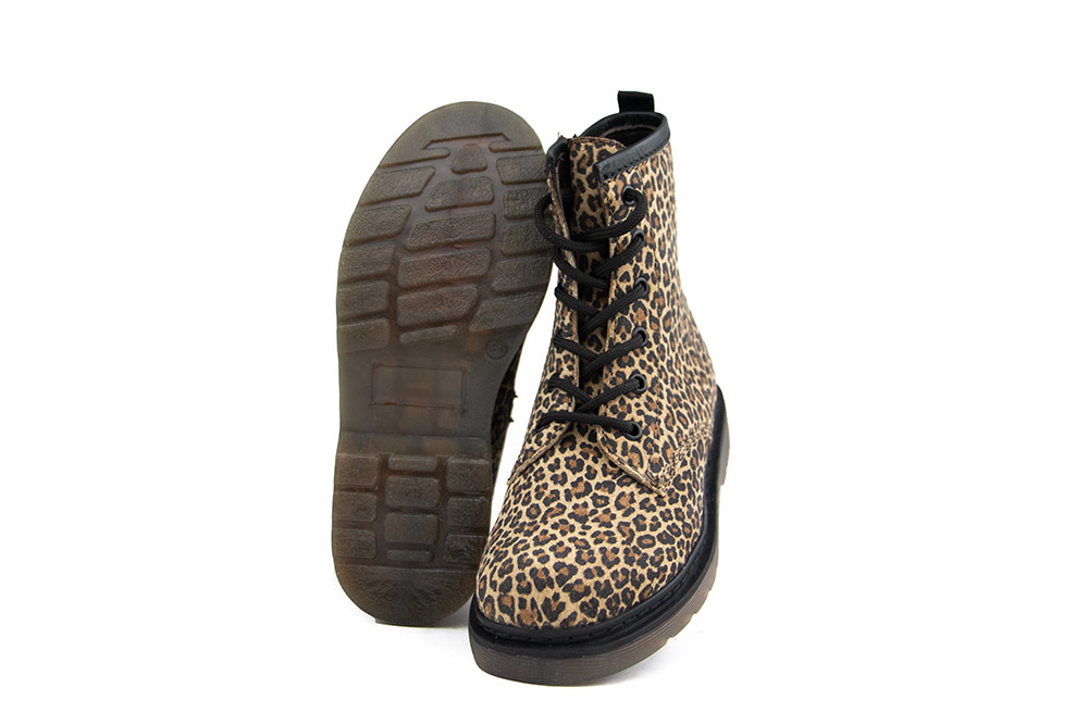 Hip Veterboot Naturel Leopard