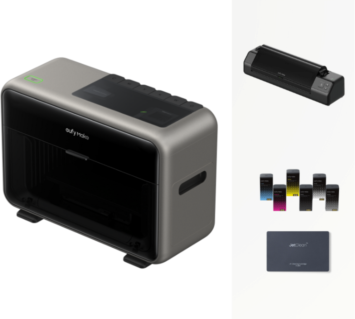 eufyMake  E1 inkl. UV DTF Laminating Machine Set, 1 Set    UV-Drucker mit UV DTF Laminiergerät