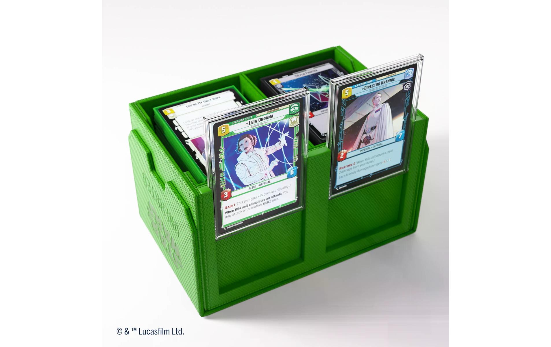 Kartenbox Star Wars: Unlimited Double Deck Pod grünZweiseitige Premium-Deckbox