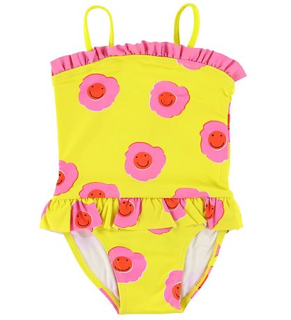 Stella McCartney Kids Bådedragt - UV50+ - Gul m. Blomster
