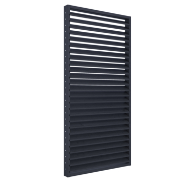 Jaloeziescherm vuren hout zwart 178 x 88,5 cm