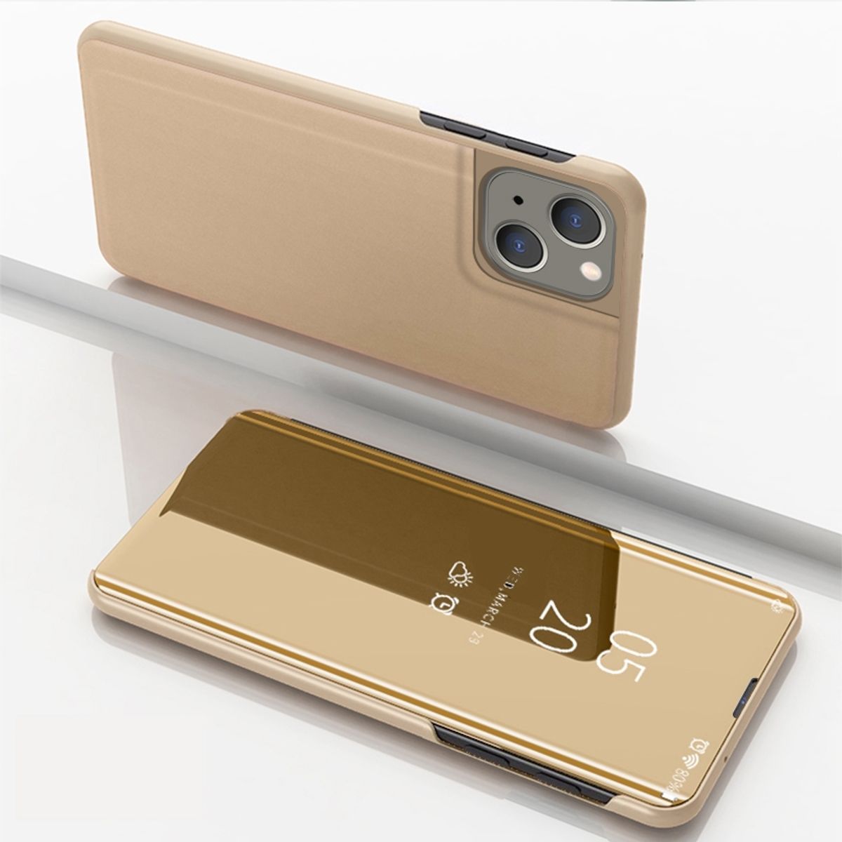 Hülle für Apple iPhone 15 Plus Handy Schutz Case Cover Flip Klapp Tasche Etuis