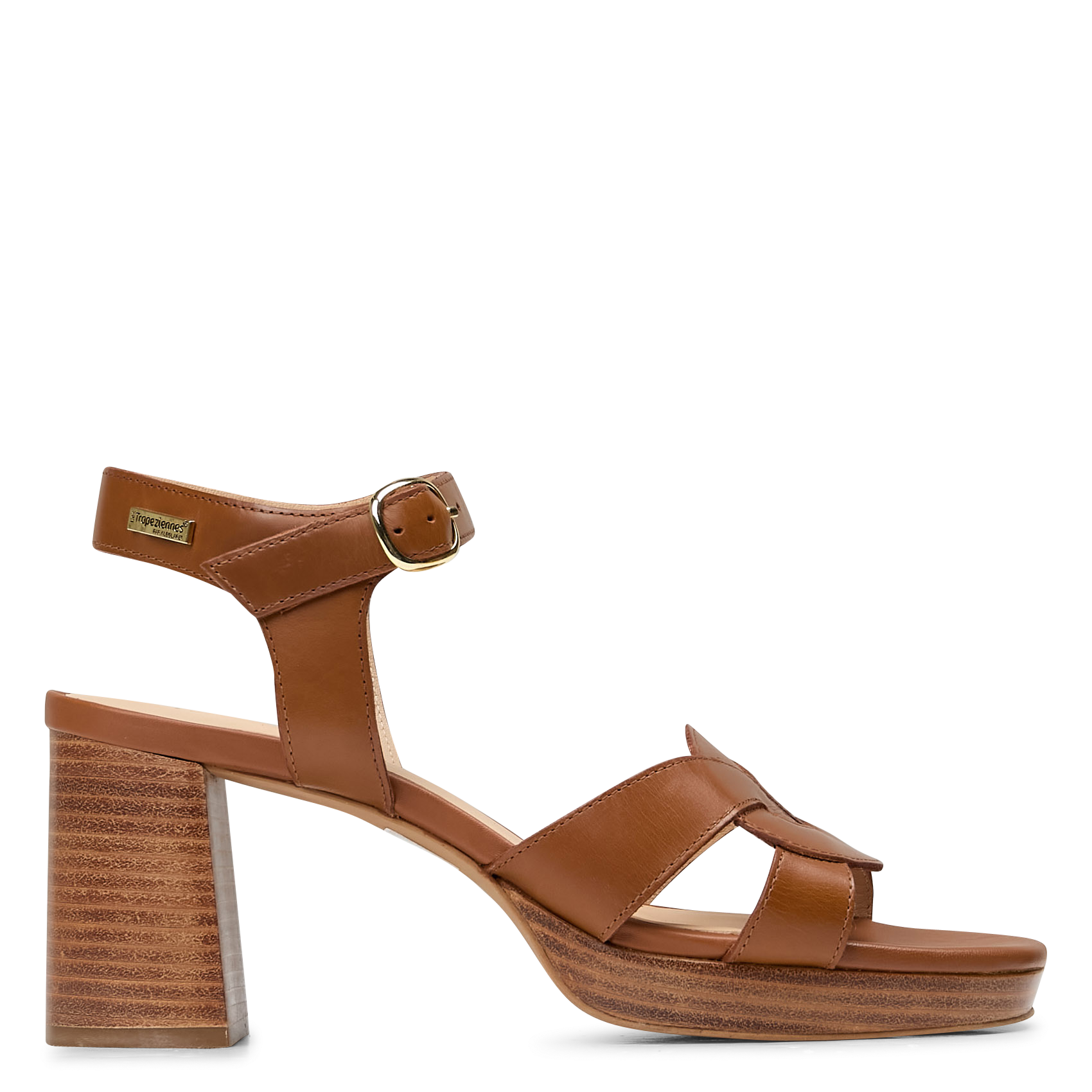 LINESS - Sandales haute en cuir | Marron
