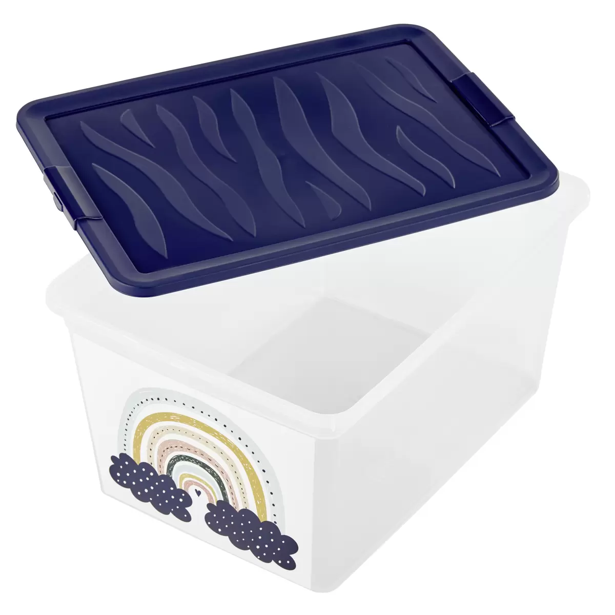 Aufbewahrungsbox Regenbogen Regenbogen transparent,schwarz
