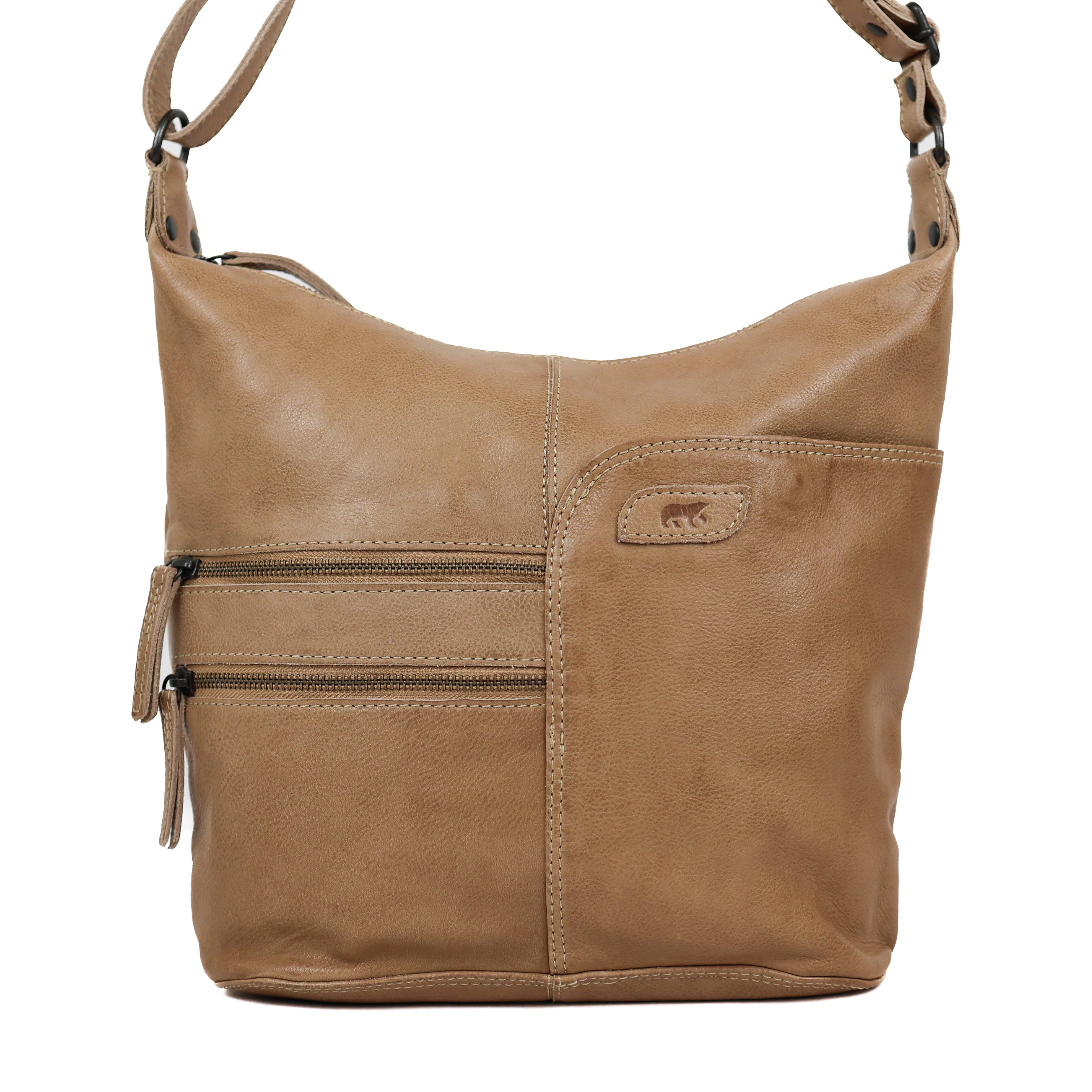 Schoudertas 'Frieda' beige Beige