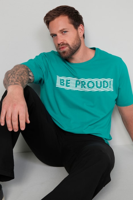 John F. Gee T-Shirt, Halbarm, Schriftzug, Rundhals, bis 72/74