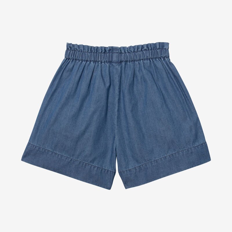 Short jean bébé fille élastiqué bleu Catimini Bleu