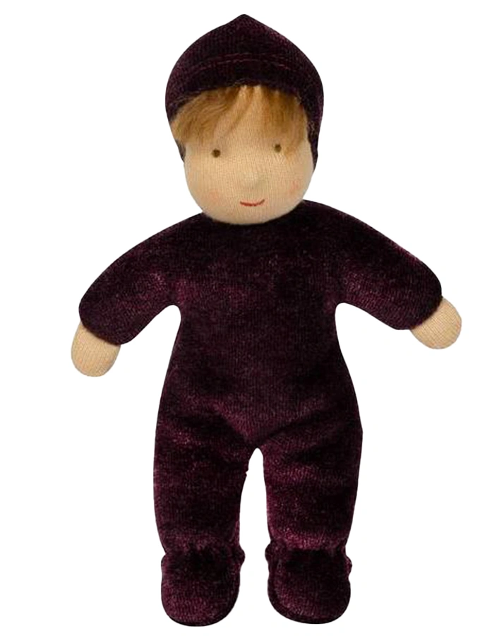 Stoffpuppe MOOSVEILCHEN KLEIN (16cm) in violett