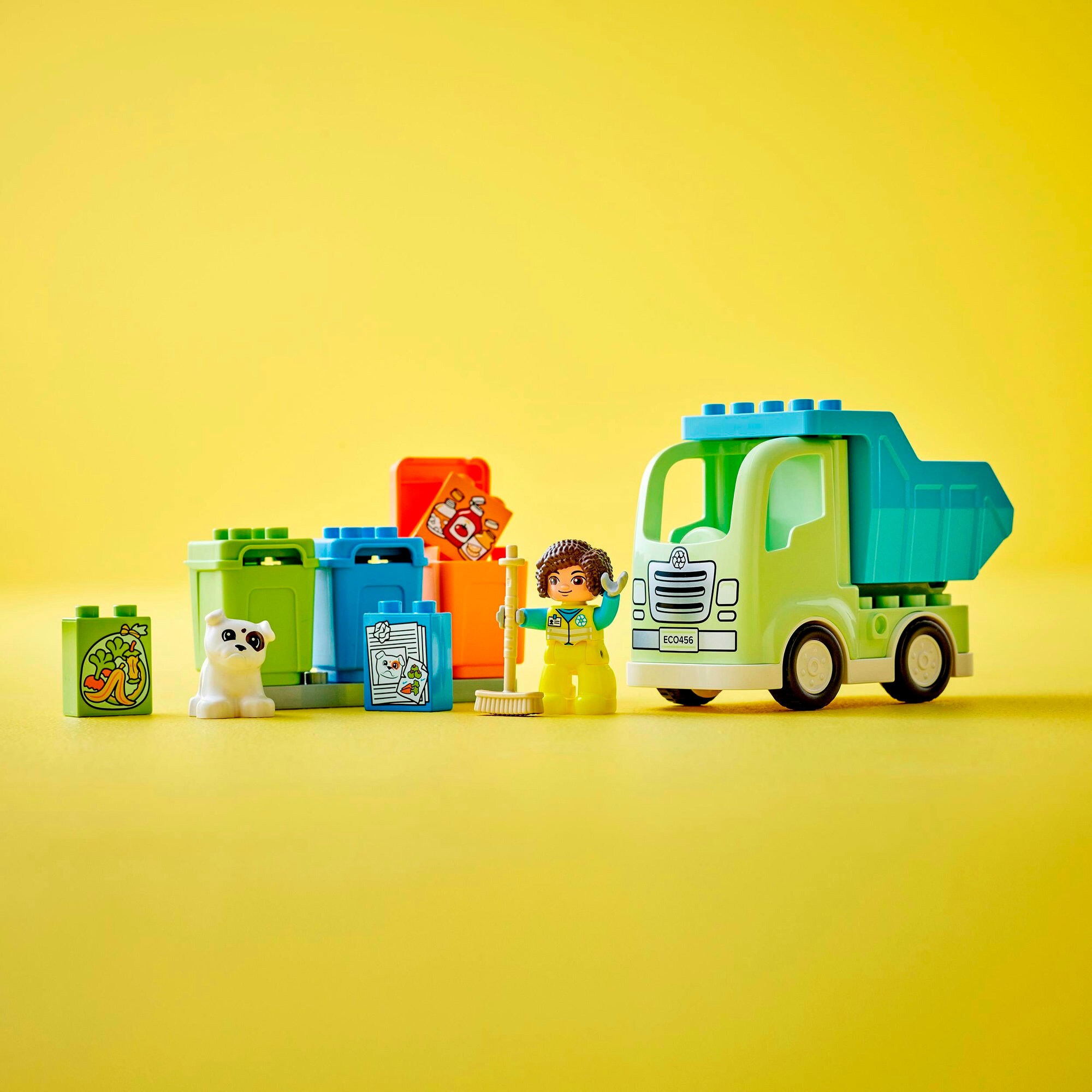 LEGO Konstruktionsspielzeug DUPLO Recycling-LKW