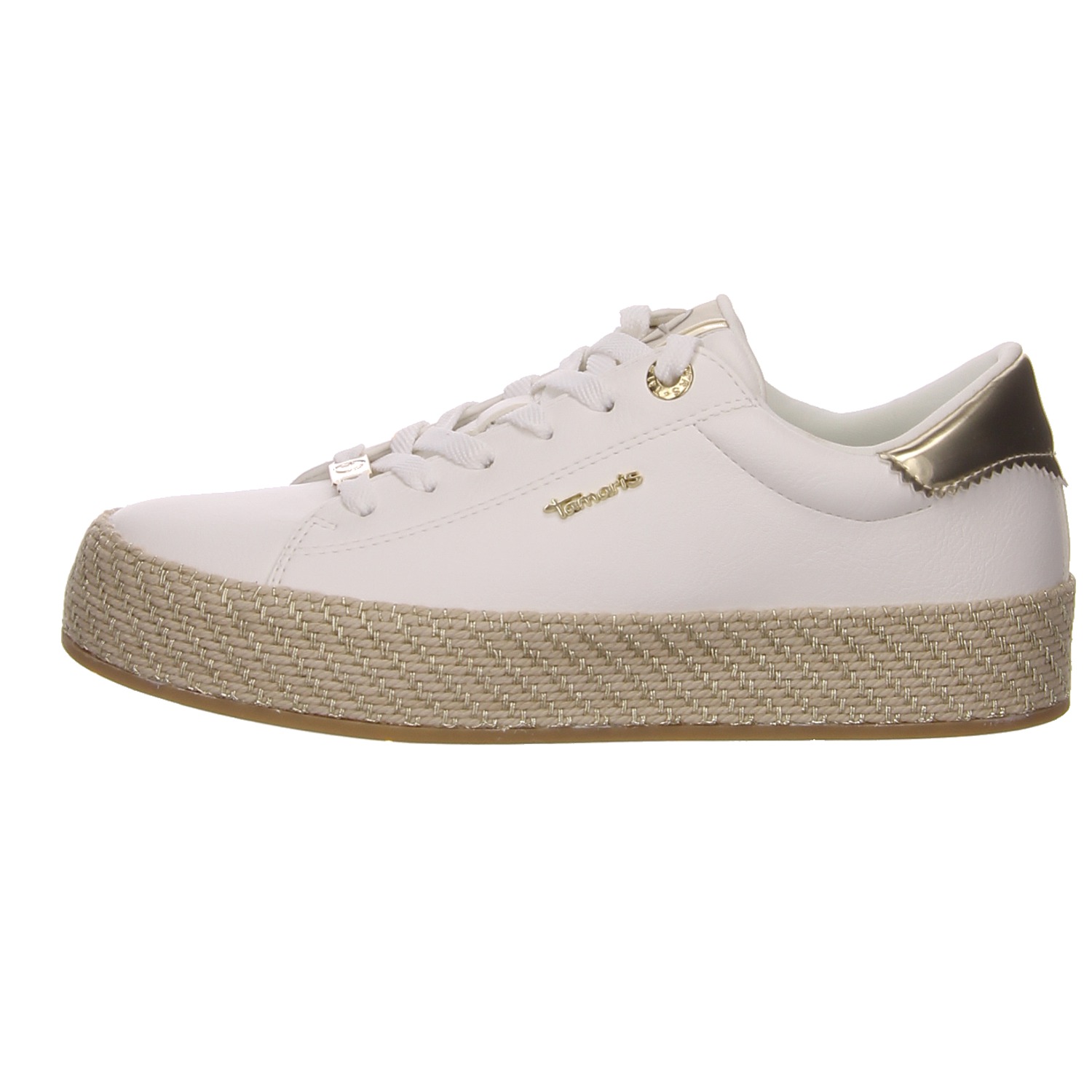 Tamaris Sneaker weiß/gold weiss/weiss kombi