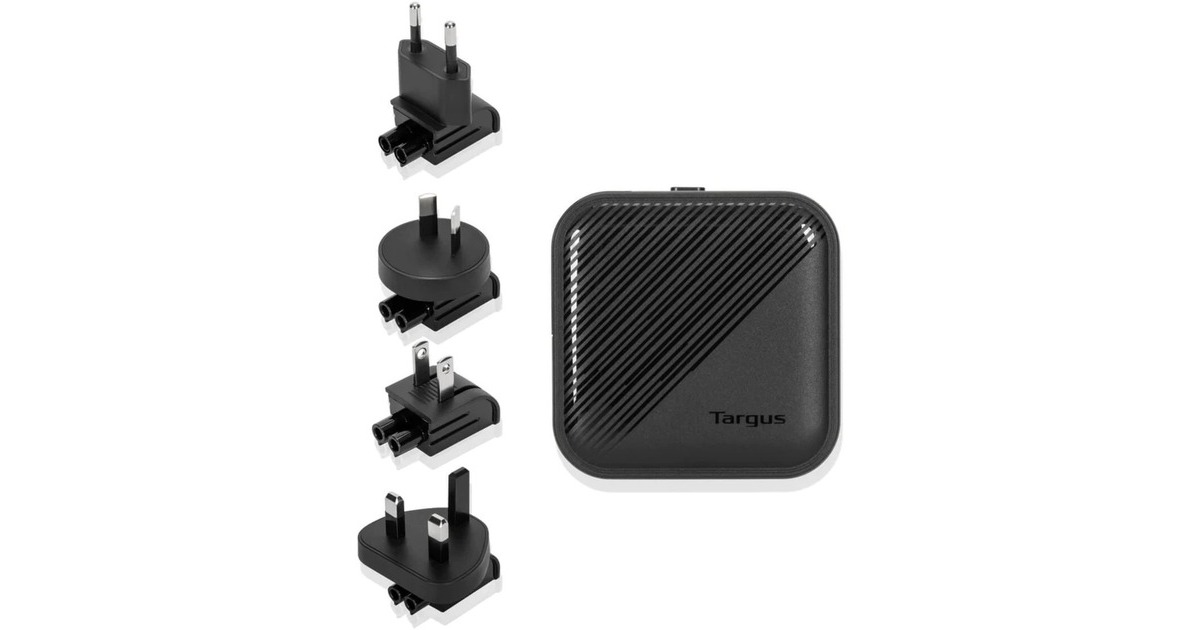 Targus65W Gan Wall Charger  (Zwart)