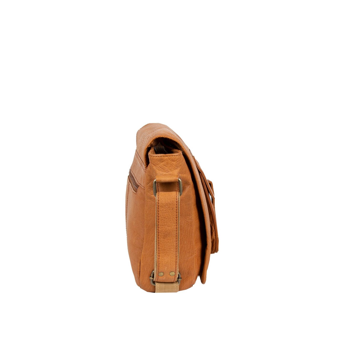 Justified Annapurna Flap-over Bag A4 Cognac