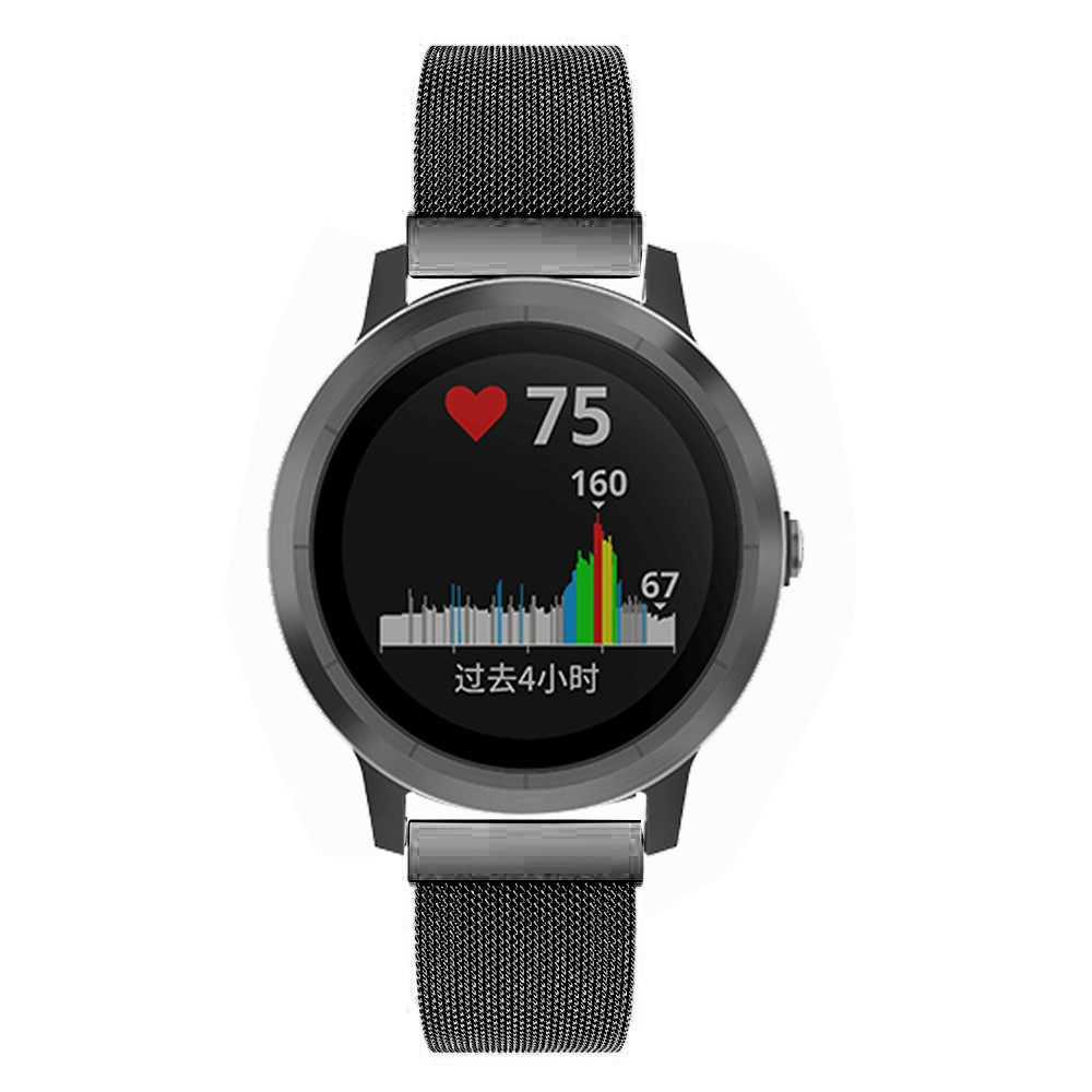 Garmin Venu 3S Edelstahl Magnet Armband Milanaise (Gelenkumfang: 160-240mm) - Schwarz
