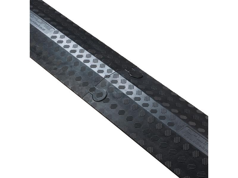 STEFFEN Kabelbrücke D-Line 0.765 m x 220 mm, Schwarz D-Line Aufbodenkanal, Überfahrschutz für Kabel