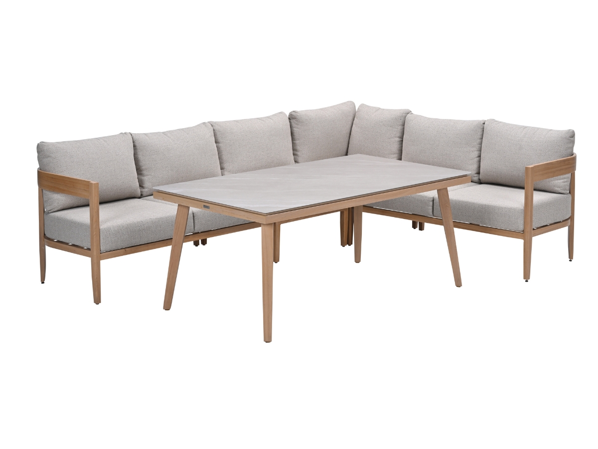 Garden Impressions Carrara lounge-diningset - Brown