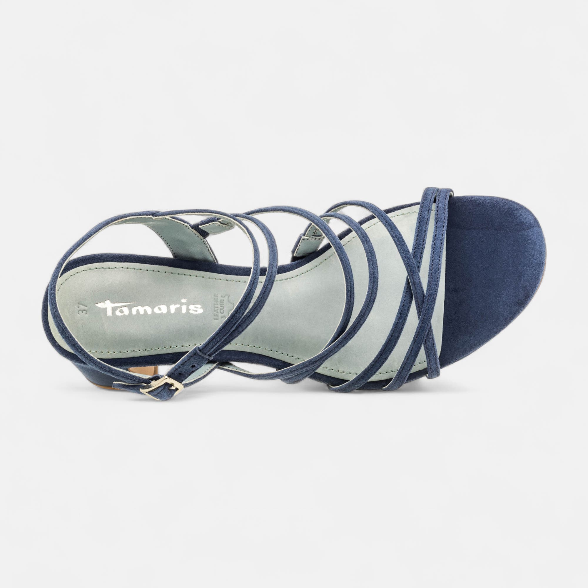 Nu-pieds à talon Femme bleu
