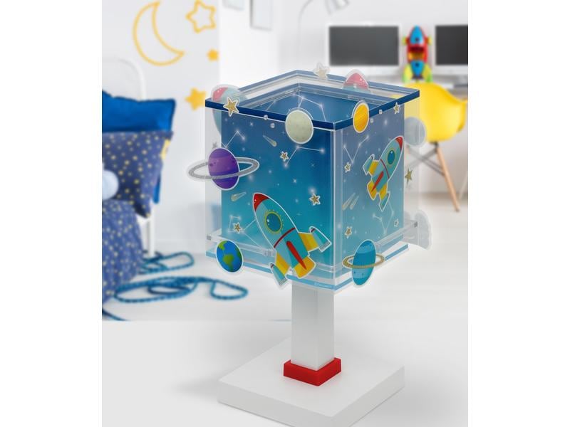 Dalber Tischlampe Rocket Tischleuchte mit Doppelschirm für Kinderziummer