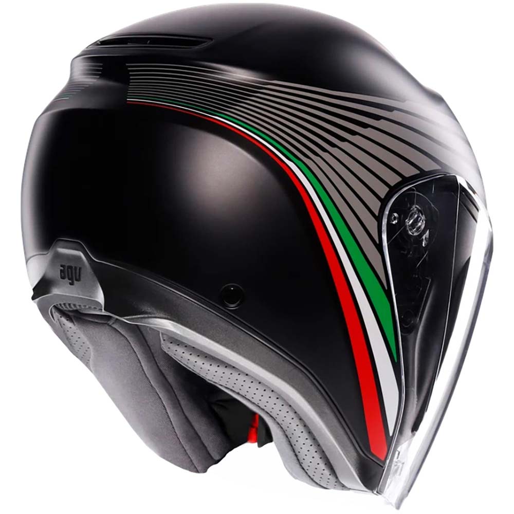 AGV - Casque Irides Bologna Noir / Gris / Rouge / Vert / Mat
