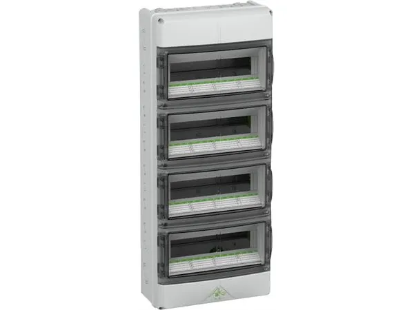 SPELSBERG Gruppetavle AK 56, 4x14 moduler HxBxD: 750x315x155 mm IP 65 Polycarbonat, lysegrå RAL 7035