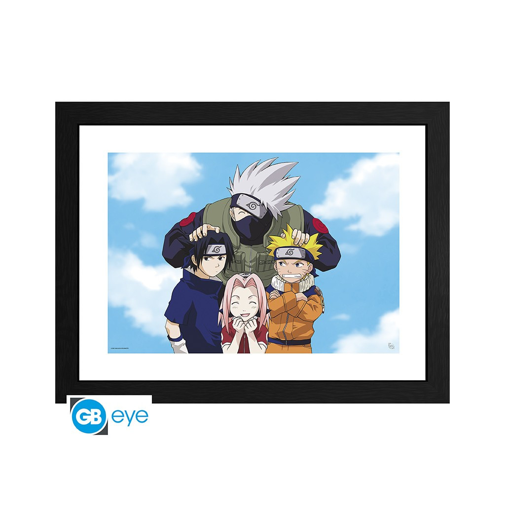 Naruto - Poster Encadré Photo Équipe 7
