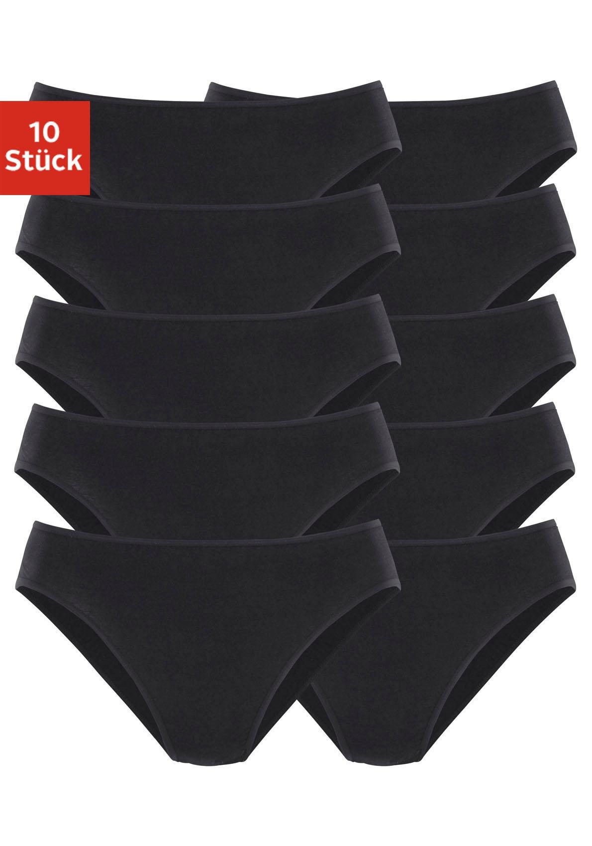 petite fleur Bikinislip 10er-Pack,  aus elastischer Baumwolle