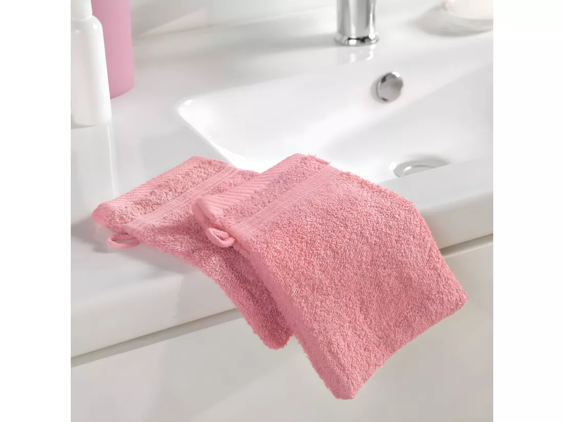 Lot de 2 Gants de Toilette 