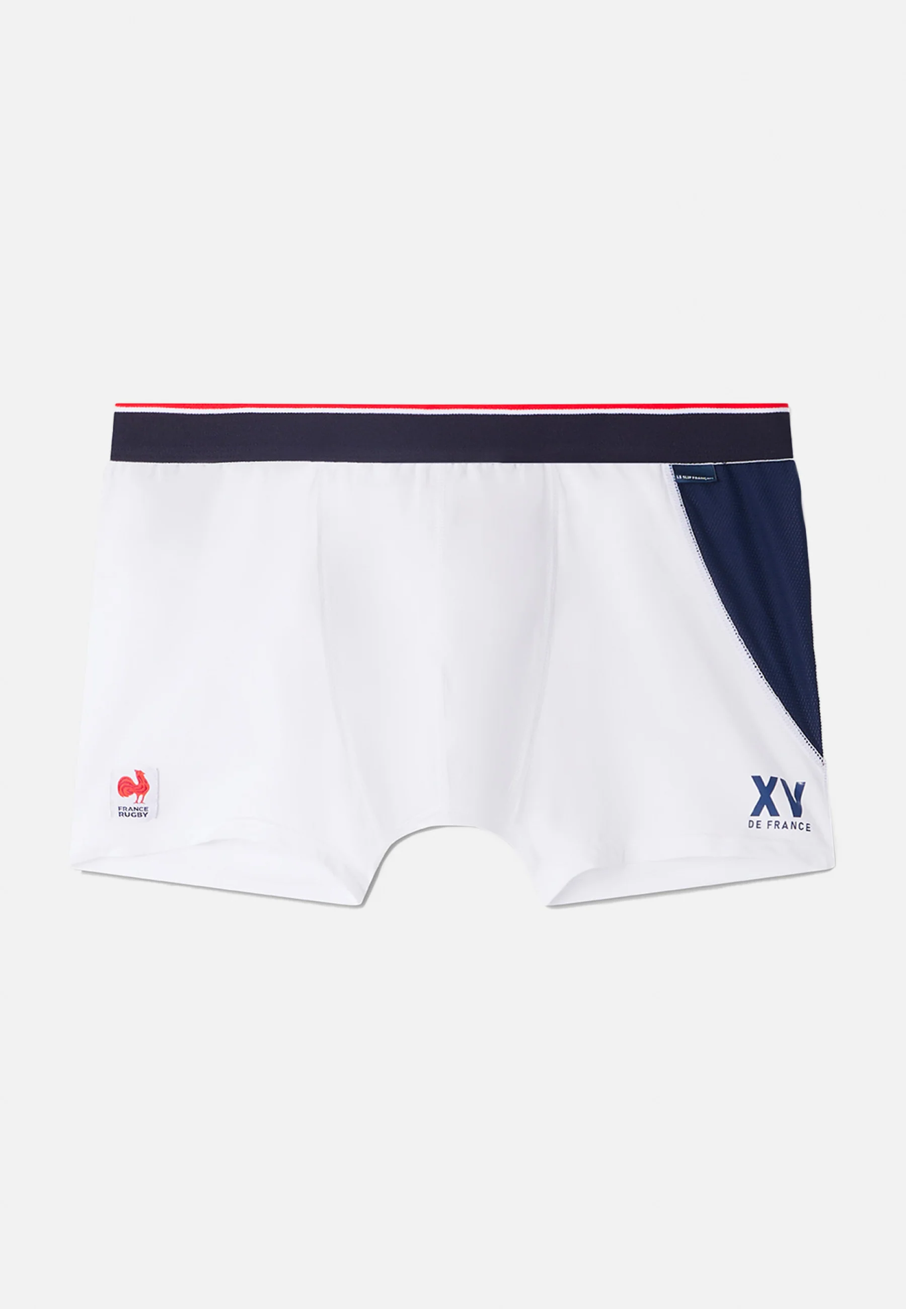 Boxer en coton-Marius Blanc/Bleu Marine XV de France