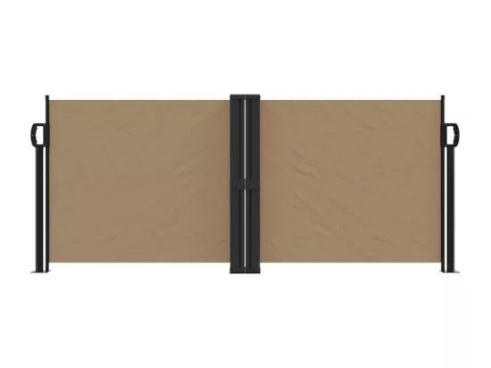 Auvent latéral rétractable taupe 100x600 cm