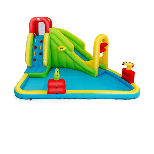 Castelo inflável para parque aquático, centro de jogos, 400x335x230cm