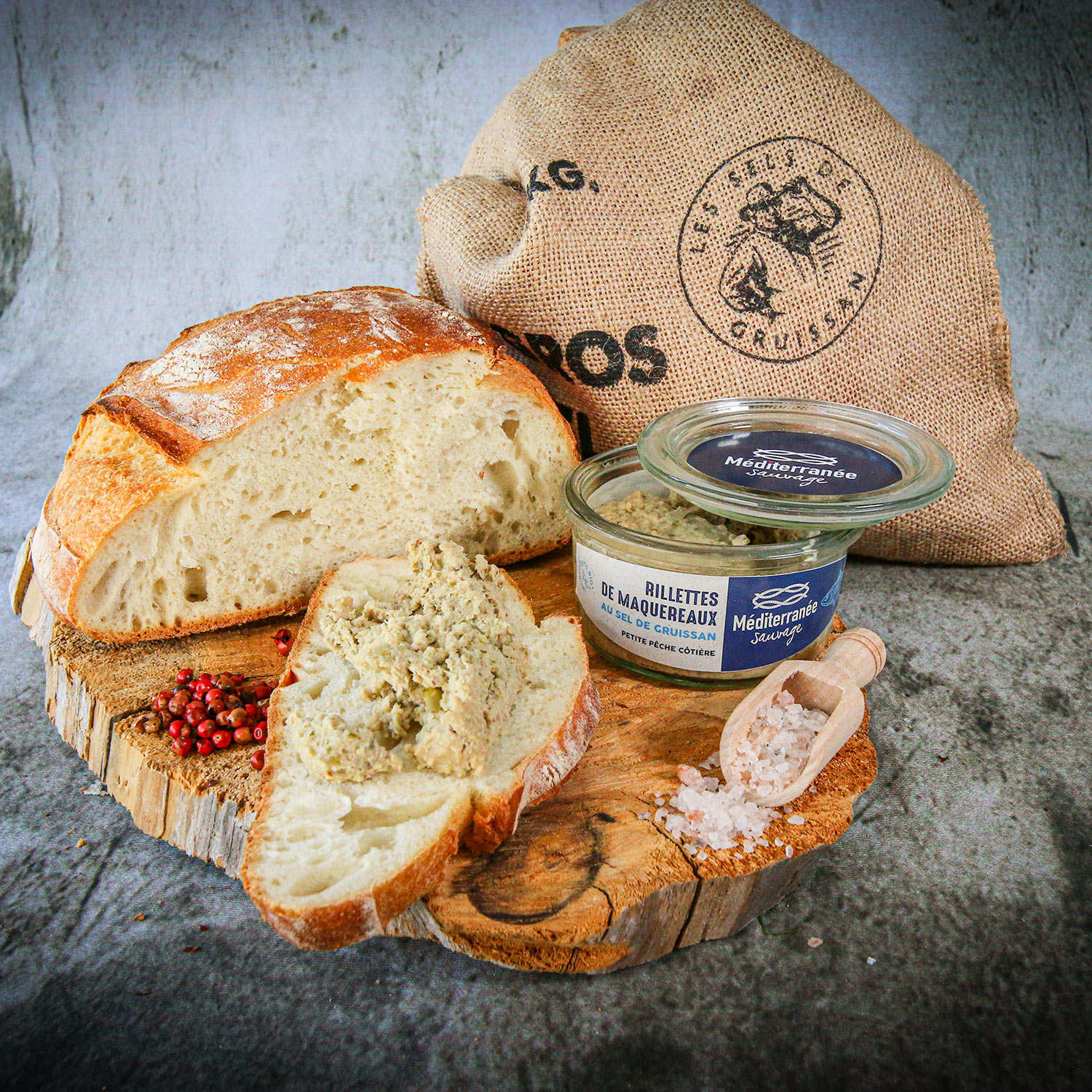 Rillettes de maquereaux au sel de Gruissan