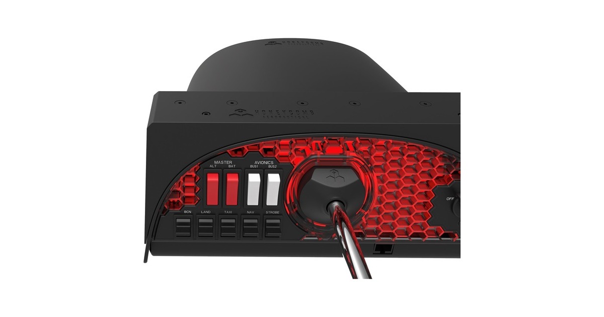 Honeycomb AeronauticalAlpha Flight Controls gaming yoke  (Zwart/rood)