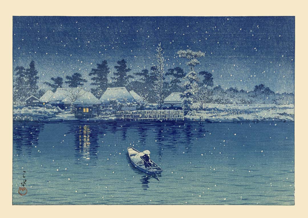 Japanische Fischer von Hasui