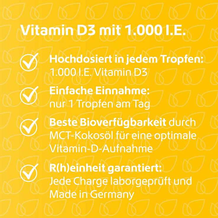 Vitamin D3 Tropfen 1.000 I.E., 50 ml