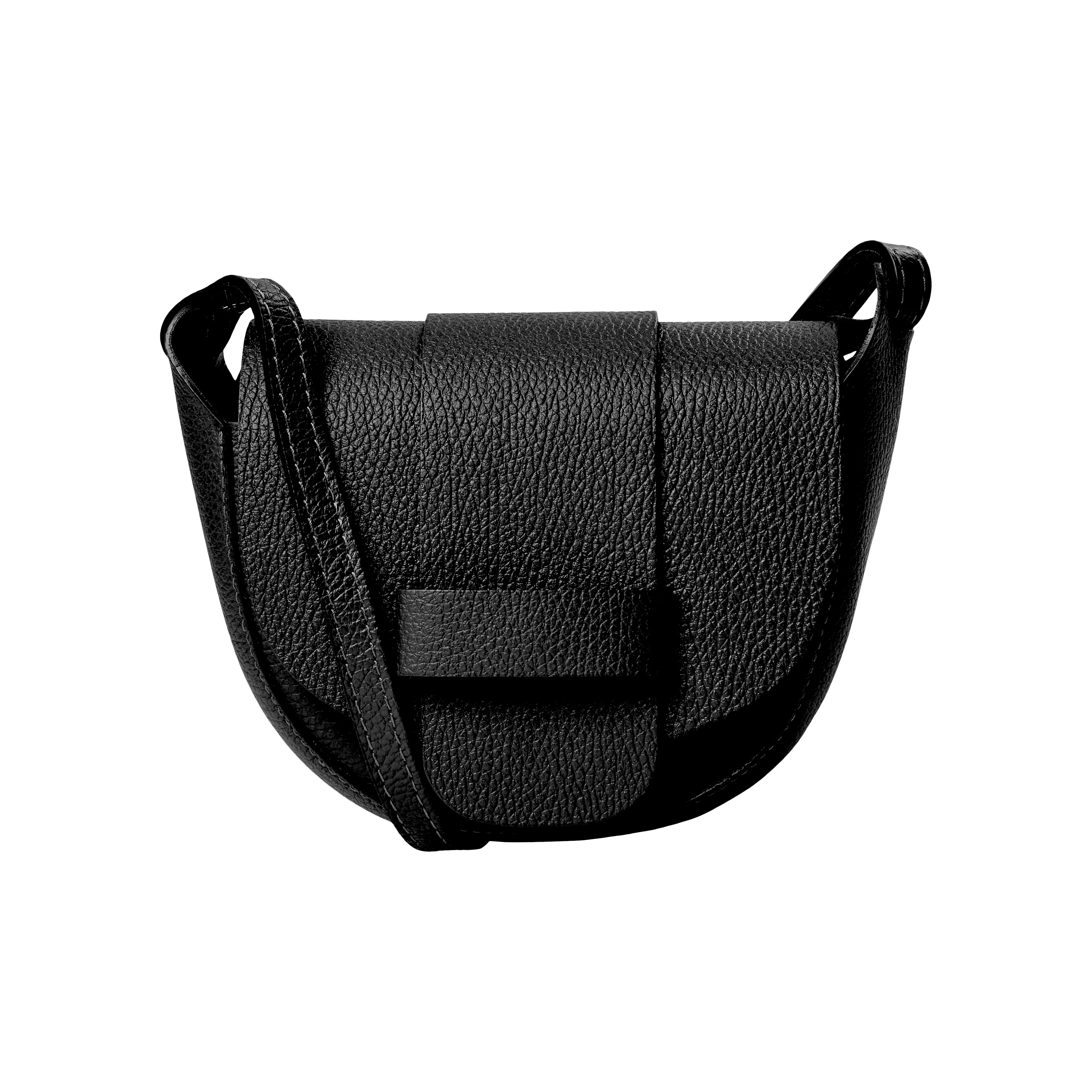 Bahne Accessories  Skind crossbody taske - sort