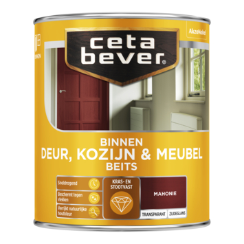CetaBever Deur, Kozijn & Meubelbeits zijdeglans transparant mahonie 750 ml