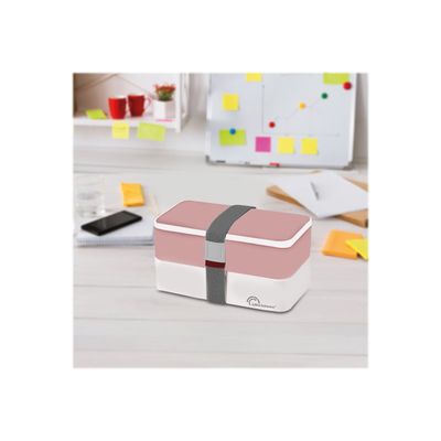 Little Balance - Lunch box boîte repas - blanc/rose - 1,2 L