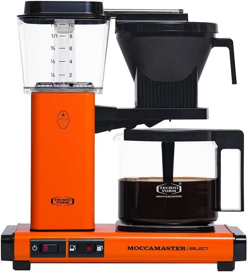 Moccamaster KBG Select, Kaffeemaschine, Retro Kaffeemaschine, Filterkaffee, Off-White, 1.25L
