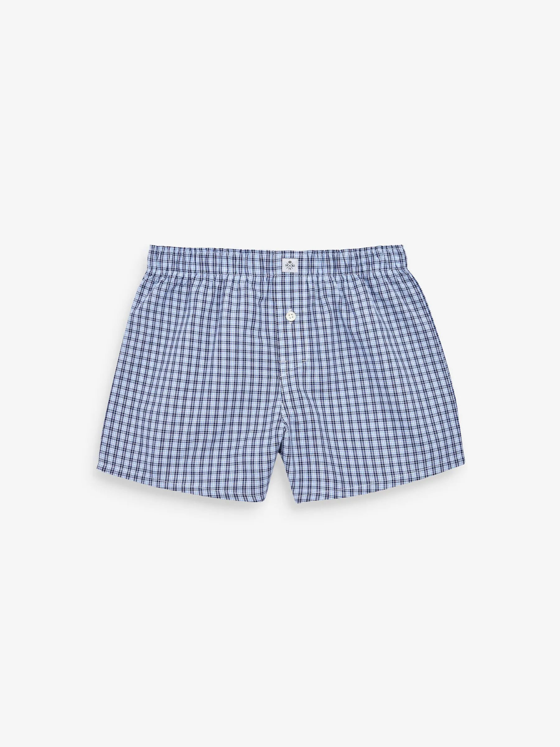 Blauw - Verpakking van 3 boxershorts van 100% katoen (2-16jr)