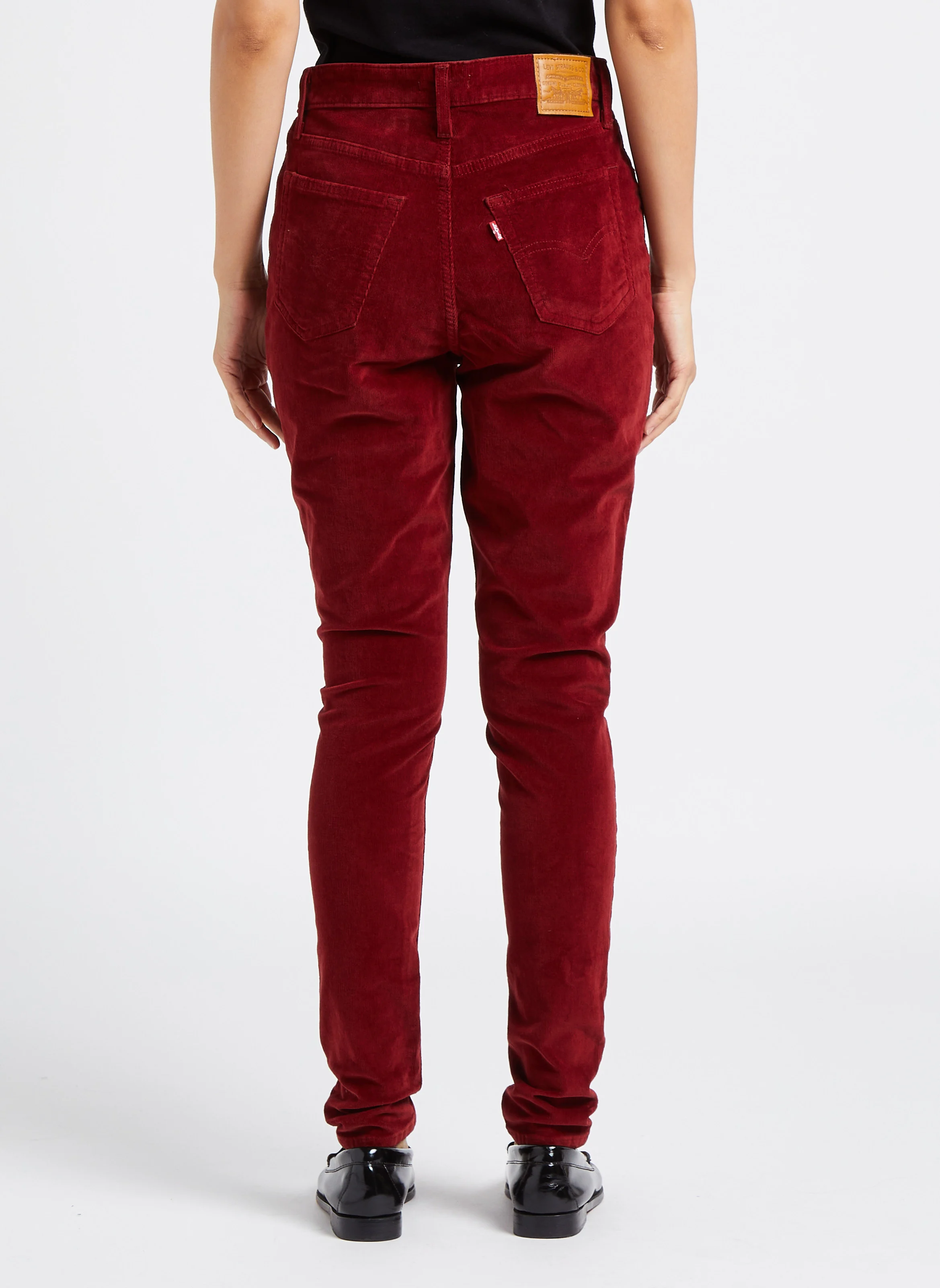721 HIGH RISE SKINNY - Pantalon skinny en velours côtelé | Rouge