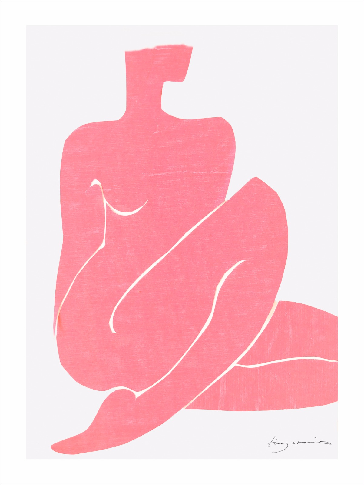 Poster Pink Nude 40 x 50 cm