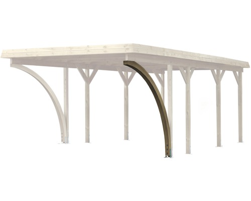 Karibu Eco entreeboog, 9 x 197 x 197 cm, drukgeïmpregneerd
